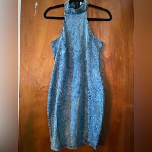 ICY FASHION- Denim Bodycon Dress